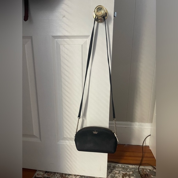 Small Black Leather Kate Spade Crossbody Bag - Picture 3 of 5